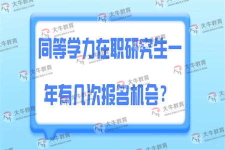 同等学力在职研究生一年有几次报名机会？ 